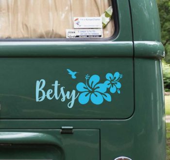 Camper Name + Flower