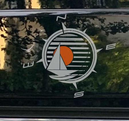 yaucht-boat-with-compass-decal-graphic-sticke-for camper-vans