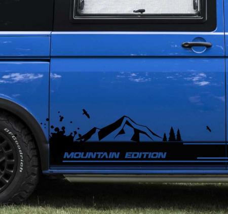 VW Transporter mountain side decal sticker decal
